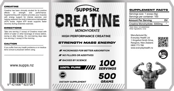 creatine label