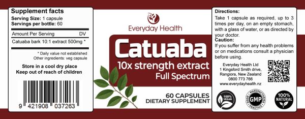 Catuaba - 60 Capsules - Vitality - Image 2